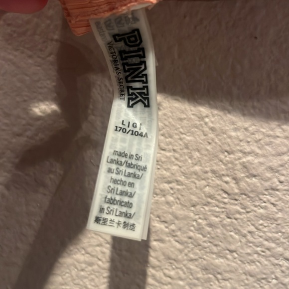 New Victoria’s Secret PINK Women’s Bikini Top Bandeau Ribbed Size Large NWT - Picture 9 of 12